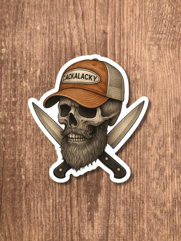 Cackalacky® "Skull & Cap Society" Sticker
