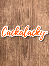 Cackalacky® "Cursive Cloud" Sticker