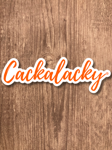 Cackalacky® "Cursive Cloud" Sticker