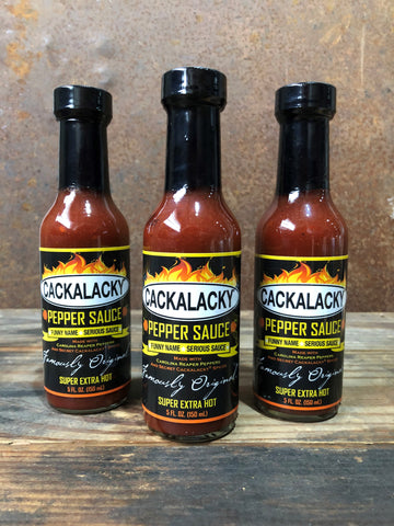 Cackalacky® Pepper Sauce - Super Extra Hot - Trio