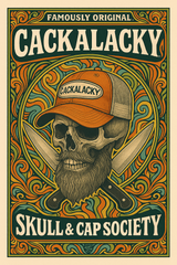 Cackalacky Poster Skull & Cap Society