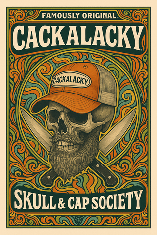 Cackalacky Poster Skull & Cap Society