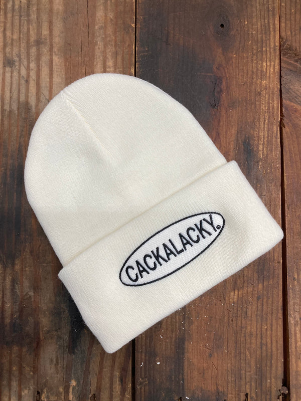 Cackalacky® Knit Toboggan (White)