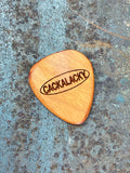 Cackalacky® Hand-Crafted Laser-Engraved Cherry Wood Guitar Pick