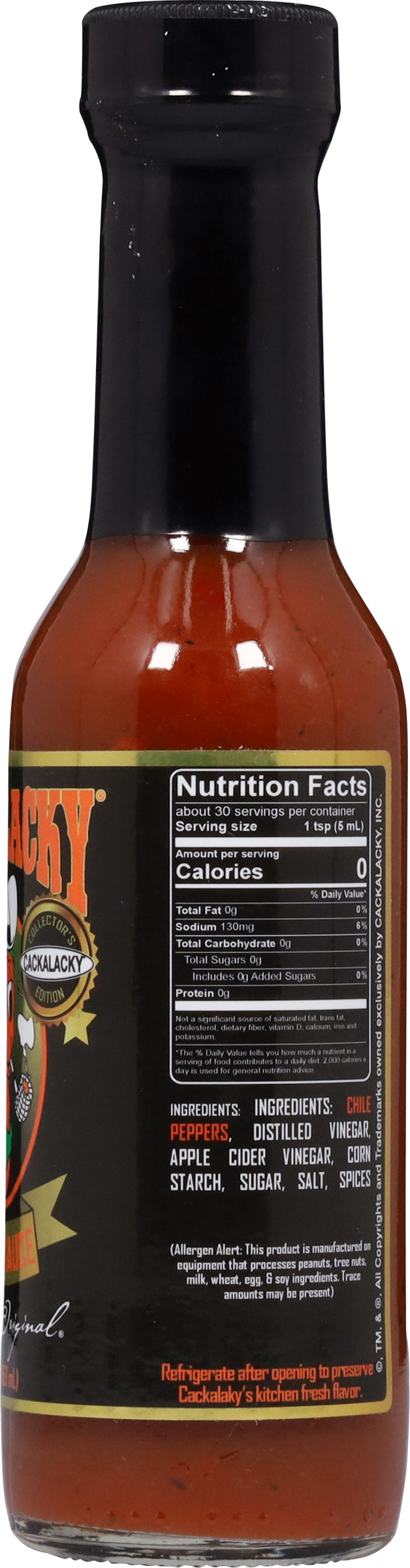 Cackalacky® Jack Pepper Sauce – Collector's Edition Gold Label - 5 Oz.