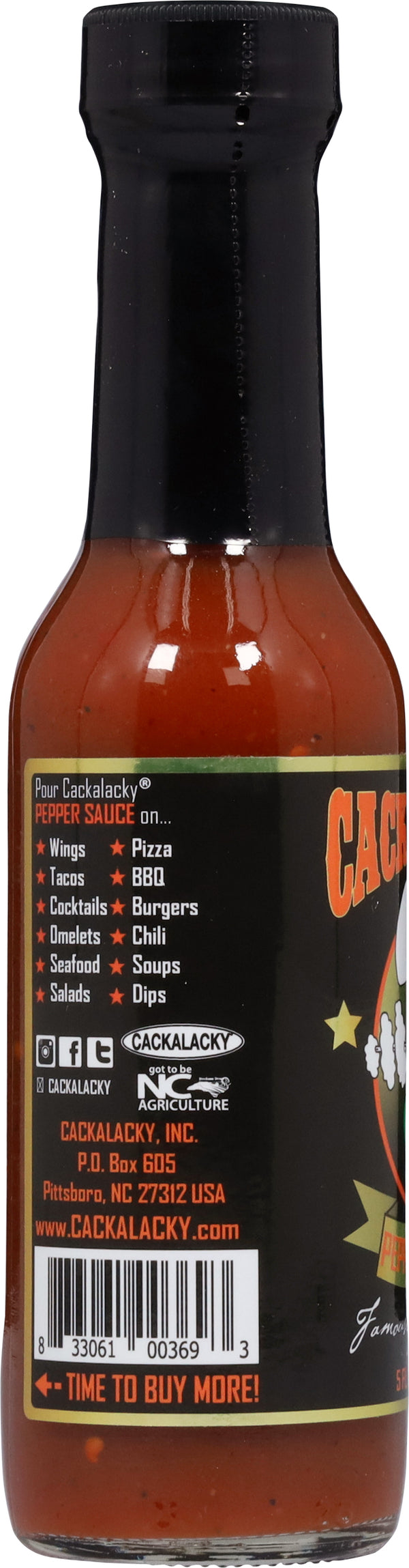 Cackalacky® Jack Pepper Sauce – Collector’s Edition Gold Label - 5 Oz. Bottle – Trio