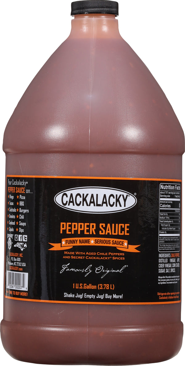 Cackalacky® Pepper Sauce - 1 Gallon Jug
