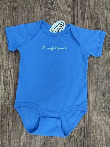 Blue Famously Original™ Baby Onesie