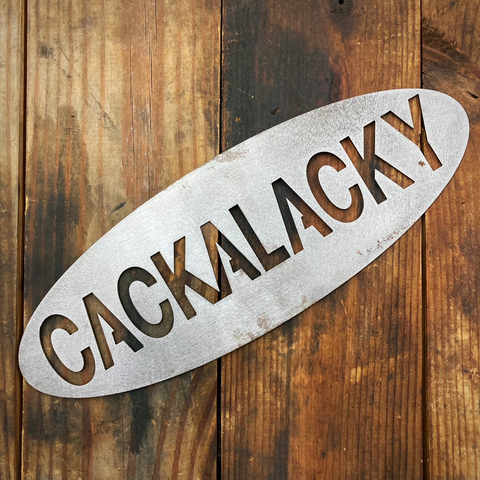Cackalacky® Laser-Cut Raw Steel Wall Decor