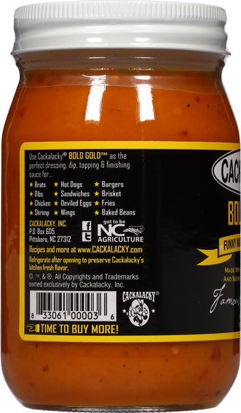 Cackalacky® Bold Gold® Sauce