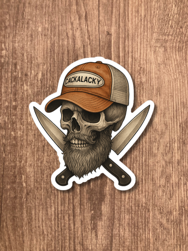 Cackalacky® "Skull & Cap Society" Sticker