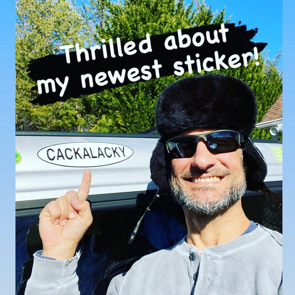 Cackalacky® "Oval Logo" Bumper Sticker - Small