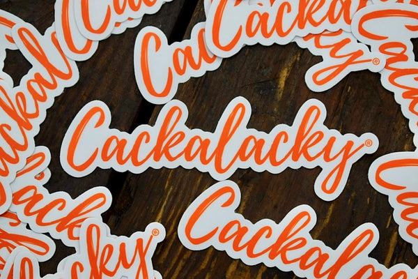Cackalacky® "Cursive Cloud" Sticker