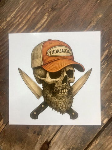 Cackalacky® "Skull & Cap Society" Temporary Tattoo