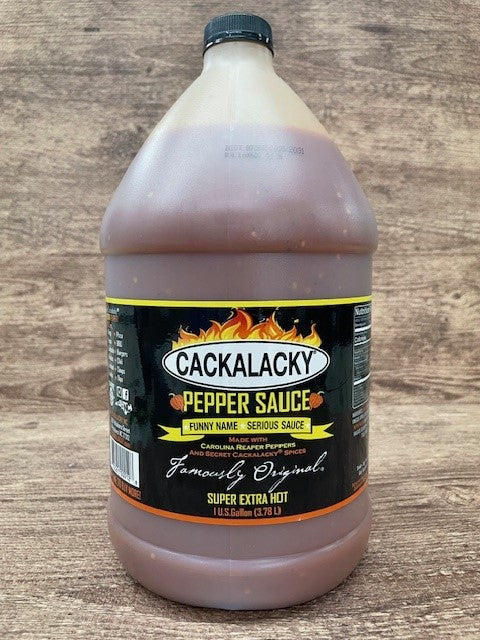 Cackalacky® Pepper Sauce - Super Extra Hot - 1 Gallon Jug