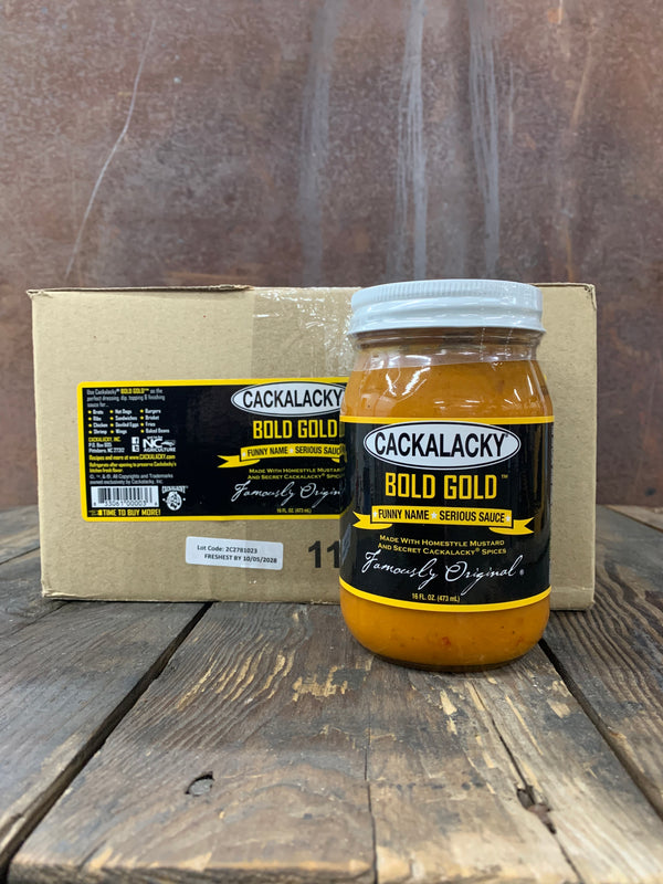 Cackalacky® Bold Gold® Sauce (Case of 12)