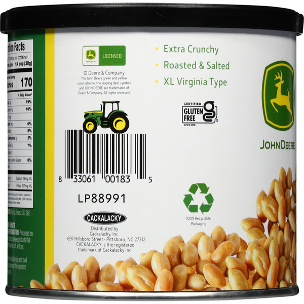 NEW! John Deere Salted Peanuts (Case of 12)