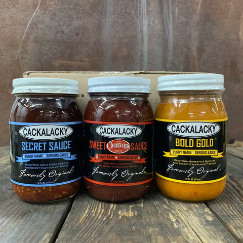 Cackalacky® Sauce 16oz Jars (Mixed Case of 12)