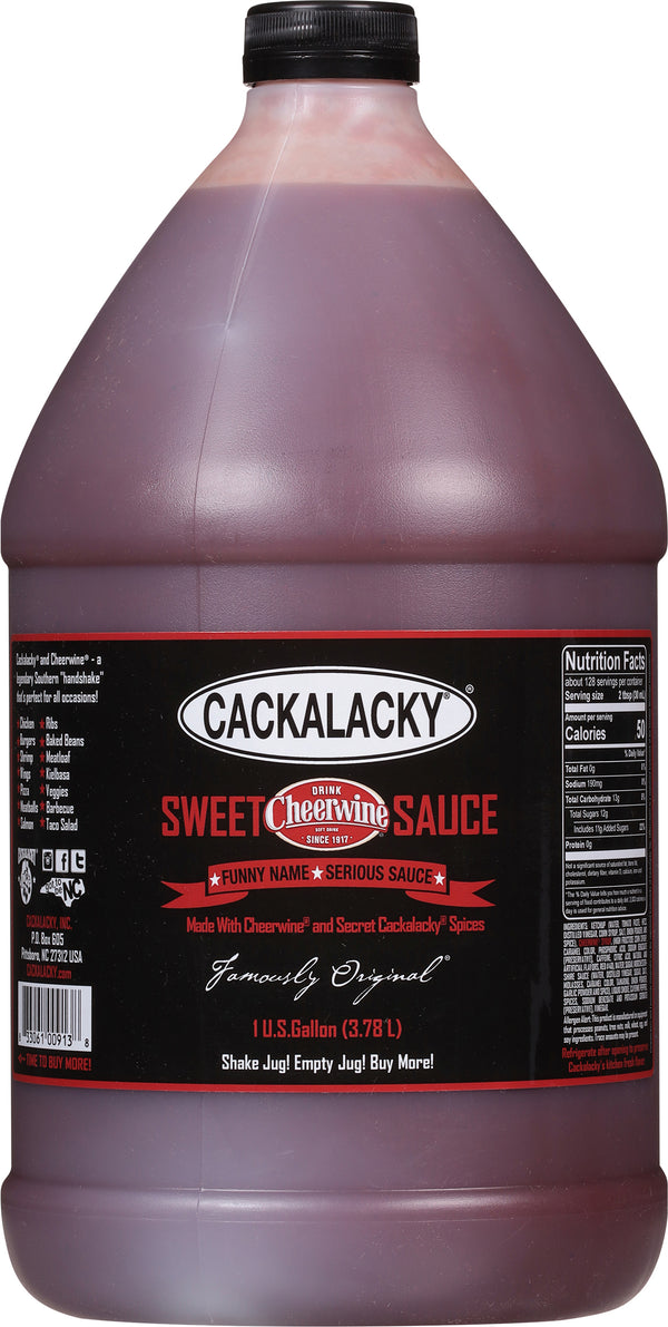Cackalacky® Cheerwine® Sweet Sauce - 1 Gallon Jug