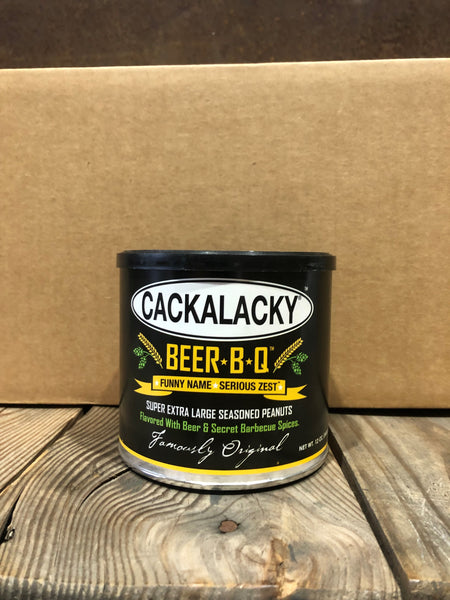 Cackalacky® Beer B-Q® Seasoned Peanuts - 12 oz. Can - Case of 12