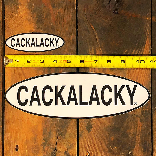 Cackalacky® "Oval Logo" Bumper Sticker - Small