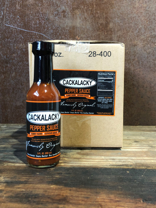 Cackalacky® Pepper Sauce - 5 oz. Bottle  (Case of 12)
