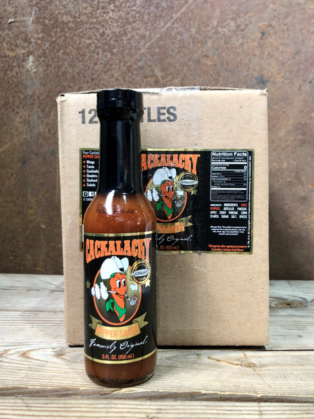 Cackalacky® Jack Pepper Sauce – Collector’s Edition Gold Label - 5 Oz. Bottle - Case of 12